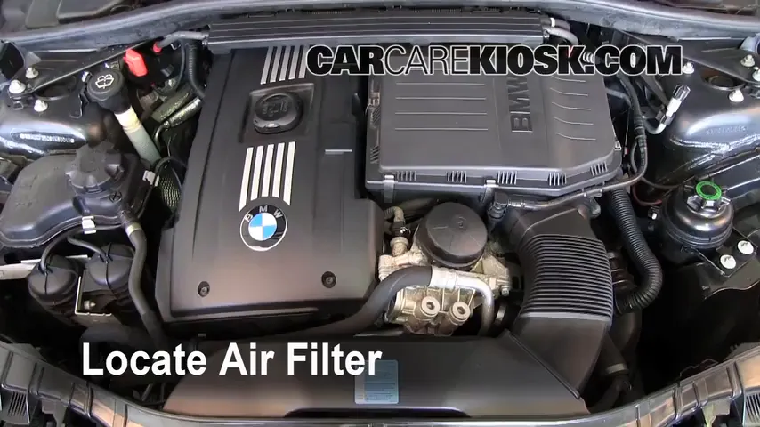 2009 BMW 135i 3.0L 6 Cyl. Turbo Coupe Air Filter (Engine) Replace